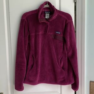 Patagonia 1/4 Re-Tool Snap T pullover. Women’s Large. Purple.